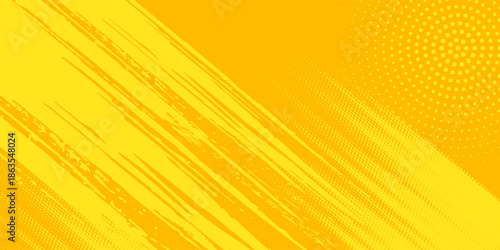 Design Retro comic yellow background raster gradient halftone  stock vector modern
