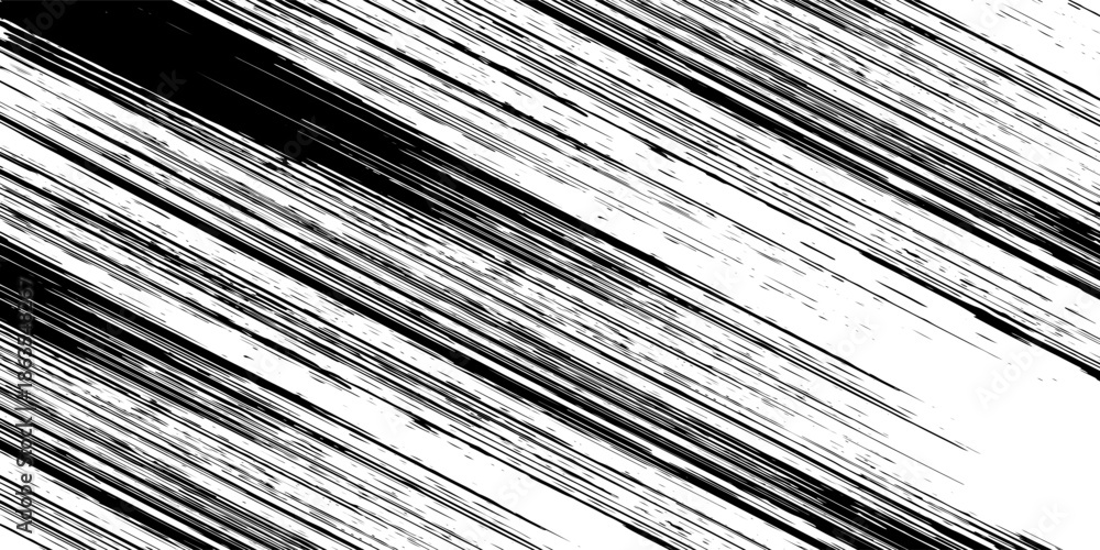 Obraz premium Element black brush stroke with grunge texture and rough edges. Perfect for modern art, posters, digital designs, and minimal graphic backgrounds.
