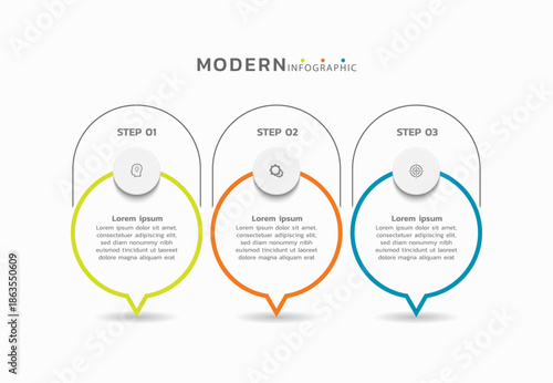 Presentation infographic business template design