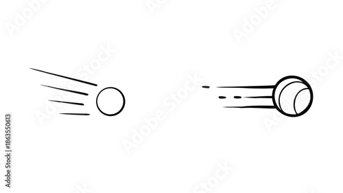 Abstract speed and motion concept with dynamic lines and circles