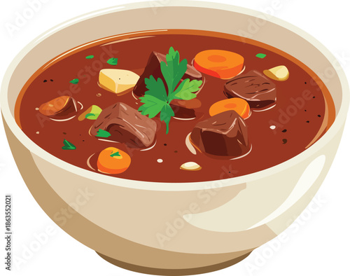 vegetable soup with meat
