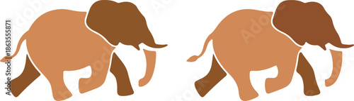vector illustration of a elephant 
