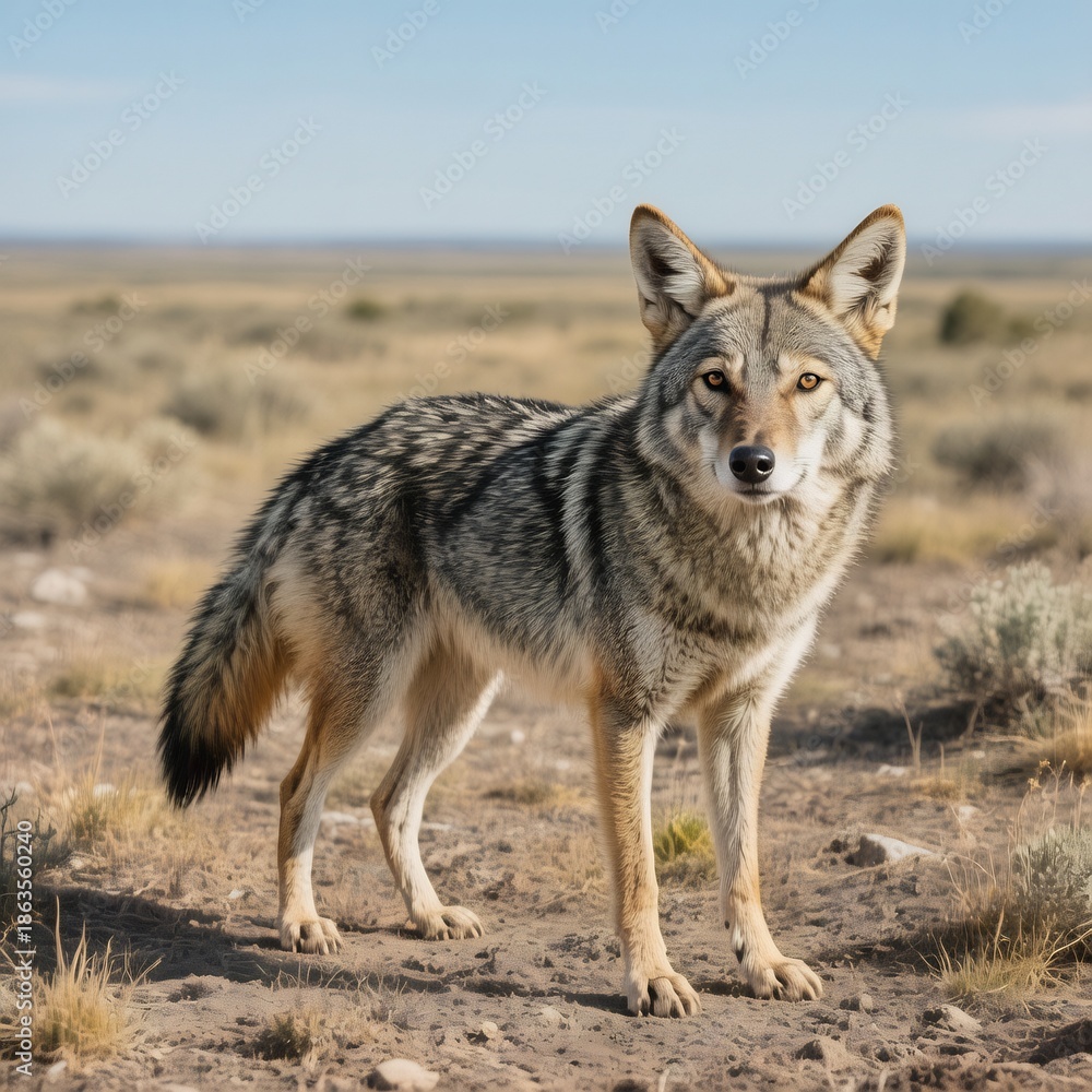 Obraz premium gray wolf canis lupus