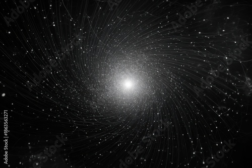 Spiral galaxy, abstract art