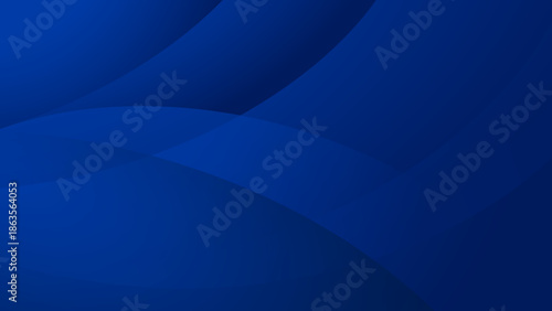 深みのあるブルーのグラデーション背景素材、抽象的なカーブの集まり
