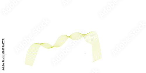 A decorative green satin ribbon and gift bow isolated on a white background for a Christmas holiday celebration or birthday present design