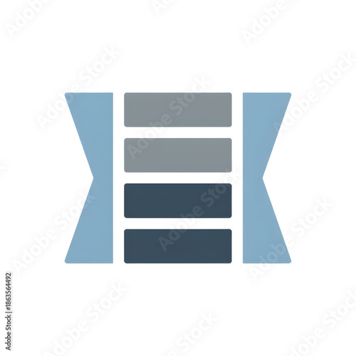 Minimal server or database stack representing data storage, backend systems, and cloud infrastructure.