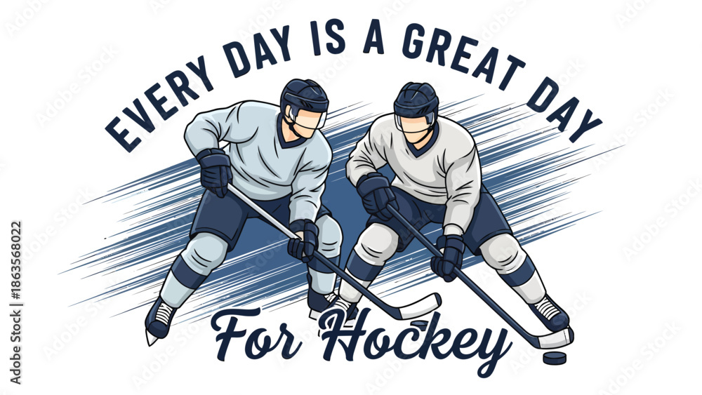 Fototapeta premium Ice Hockey Players In Action On Ice.