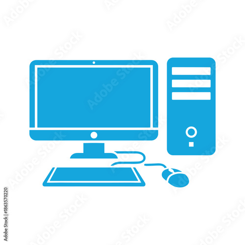 Desktop Computer Illustration