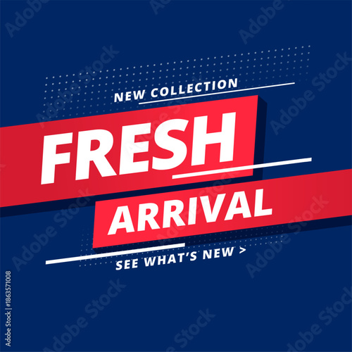 fresh and new arrival collection background for business marketing vctor