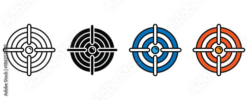 Target Market Strategy Flat Vector Icon