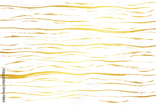 筆書きした金色の線の背景素材イラスト