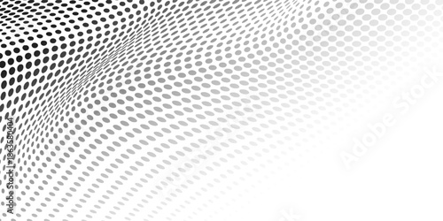 Halftone gradient. Dotted gradient, smooth dots spraying and halftones dot background. vector