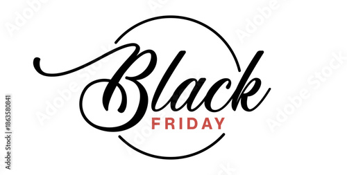 Elegant Black Friday Sale Typography Design for Shopping Promoti