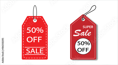 Modern Discount Sale Sticker Collection, Special Offer Labels Vector