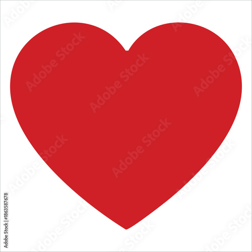 A vibrant red heart symbol expressing love, passion, and affection on a plain background Free Download A vibrant red heart symbol expressing love, passion, and affection on a plain background - GFXLoad