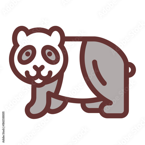 panda icon vector