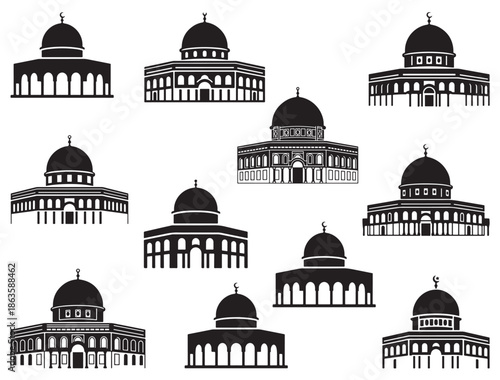 DOME OF ROCK SILHOUETTE