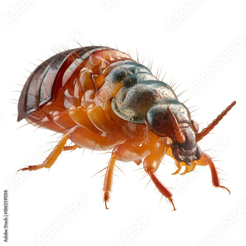 Close-up of a Bed Bug  Isolated