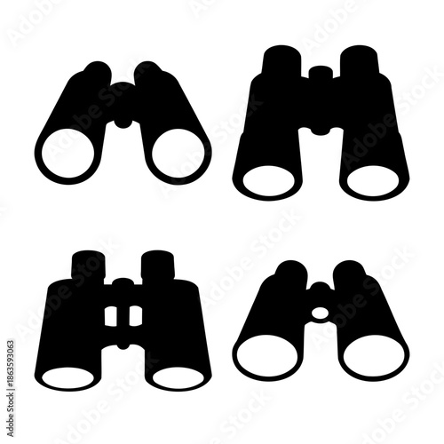 A collection of distinct binocular silhouettes for observation and exploration