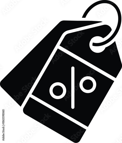Discount percent tag icon.Shopping tag, discount coupon, label with percentage symbol, low price.Promotion price tag icon collection.