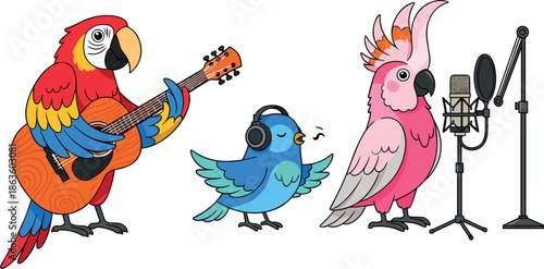 Wild friends safari animal vector set featuring hand drawn giraffe tiger elephant zebra cheetah and flamingo line art for kids educational activities.