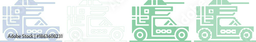 Truck Icons Set for Design