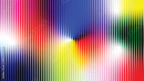 abstract vertical lines over multicolor gradient with smooth transitions and vibrant optical depth