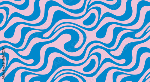 Abstract wavy pattern in soft pastels