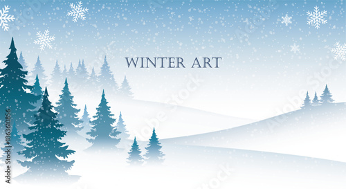 Serene winter landscape