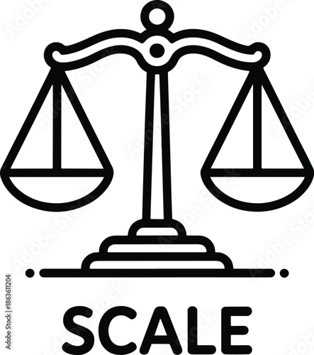 Scale of Justice Icon Law Symbol