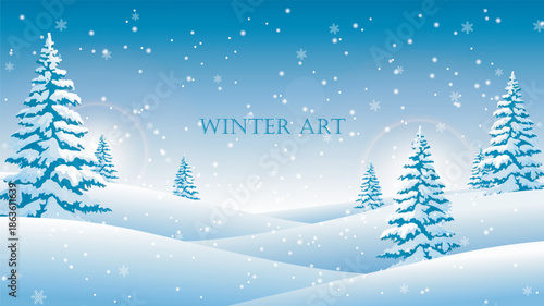 Serene winter landscape