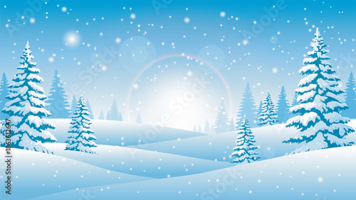 Serene winter landscape