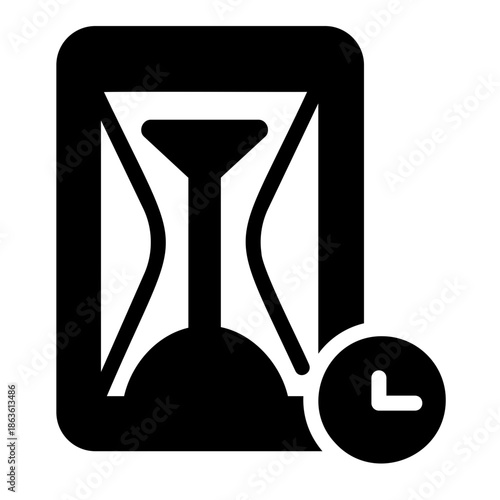 Hourglass time Solid icon