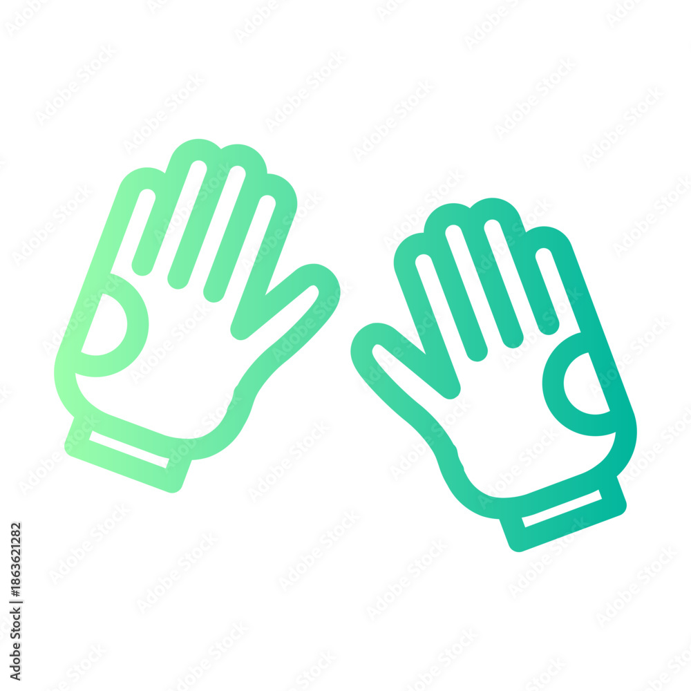 Obraz premium gloves gradient icon