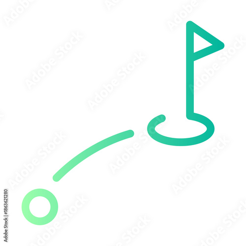 distance gradient icon