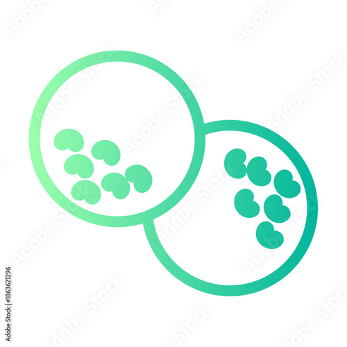 golf ball gradient icon