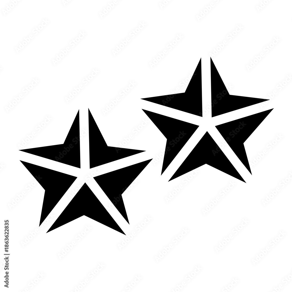 Obraz premium origami star Solid icon