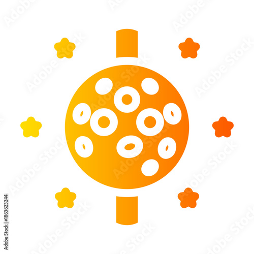 ball drop gradient icon