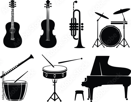 Collection of musical instruments