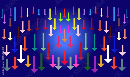 blue arrow background