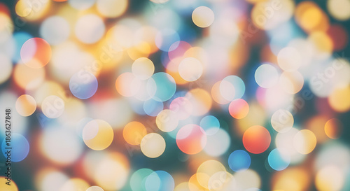 Abstract blurred background of a bustling indoor event with warm ambient lighting