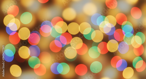 Abstract blurred background of a bustling indoor event with warm ambient lighting