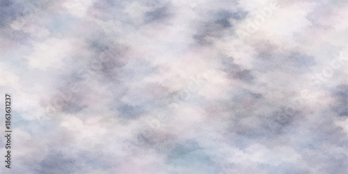 A bright summer day features white clouds drifting across a vast blue sky atmosphere, creating a peaceful nature background filled with soft light and a gentle breeze