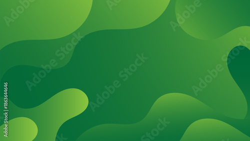 abstract green fluid shapes background. modern green wavy frame design. green liquid forms background.