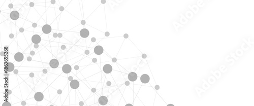 Abstract technology dot and line connection digital hi tech design concept background. Space for text. Vector illustration