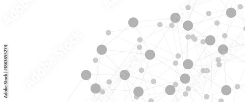 Abstract technology dot and line connection digital hi tech design concept background. Space for text. Vector illustration