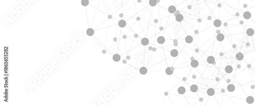 Abstract technology dot and line connection digital hi tech design concept background. Space for text. Vector illustration