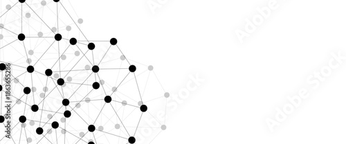 Abstract technology dot and line connection digital hi tech design concept background. Space for text. Vector illustration