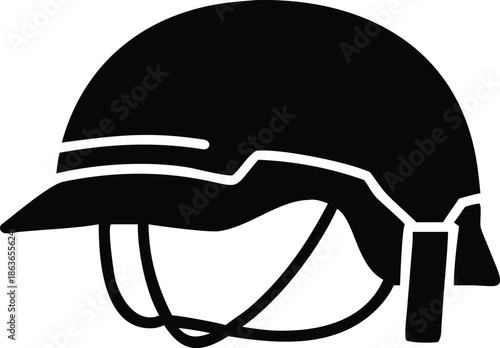 vector illustration of a helmet
